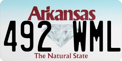 AR license plate 492WML