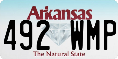 AR license plate 492WMP