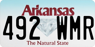 AR license plate 492WMR