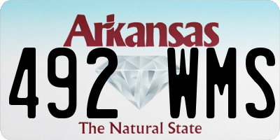 AR license plate 492WMS