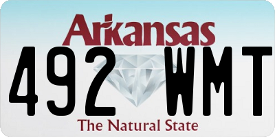 AR license plate 492WMT