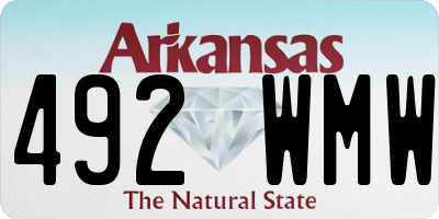 AR license plate 492WMW