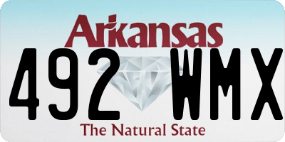 AR license plate 492WMX