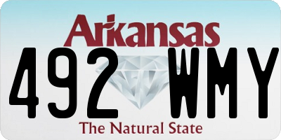 AR license plate 492WMY