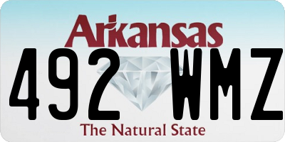 AR license plate 492WMZ