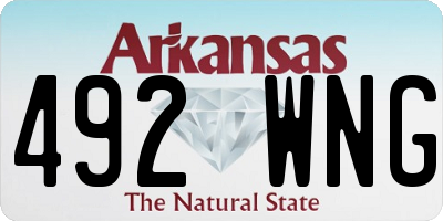 AR license plate 492WNG