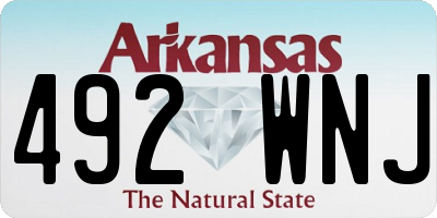 AR license plate 492WNJ