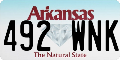AR license plate 492WNK
