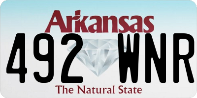 AR license plate 492WNR