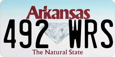 AR license plate 492WRS
