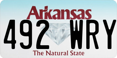 AR license plate 492WRY
