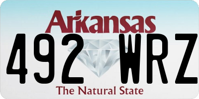 AR license plate 492WRZ