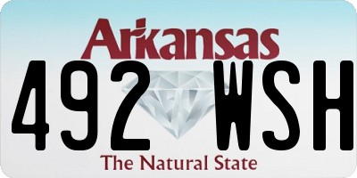 AR license plate 492WSH