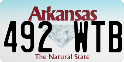 AR license plate 492WTB