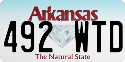 AR license plate 492WTD