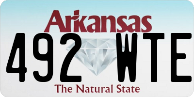 AR license plate 492WTE