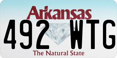 AR license plate 492WTG