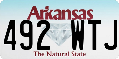 AR license plate 492WTJ