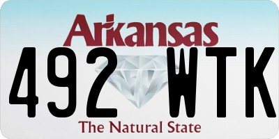 AR license plate 492WTK
