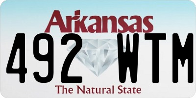 AR license plate 492WTM