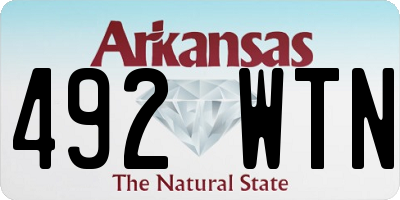 AR license plate 492WTN