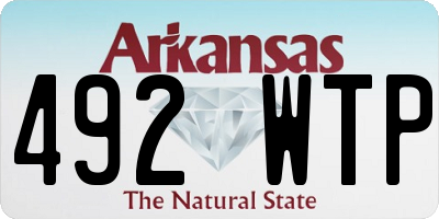 AR license plate 492WTP