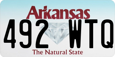 AR license plate 492WTQ