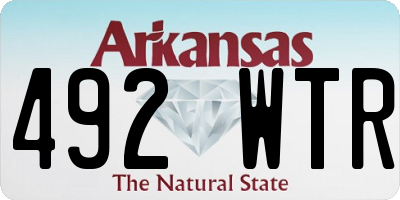 AR license plate 492WTR