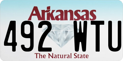 AR license plate 492WTU
