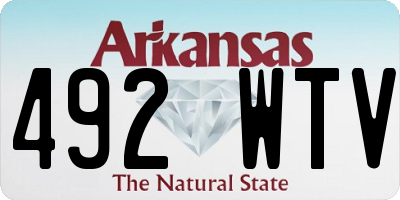 AR license plate 492WTV