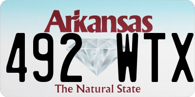 AR license plate 492WTX