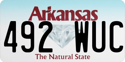 AR license plate 492WUC