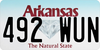 AR license plate 492WUN