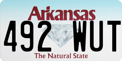 AR license plate 492WUT