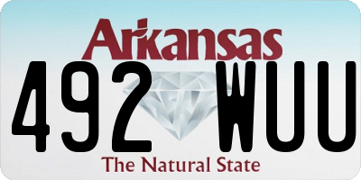 AR license plate 492WUU