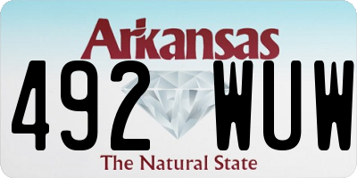 AR license plate 492WUW