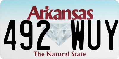 AR license plate 492WUY