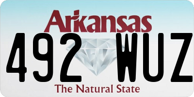 AR license plate 492WUZ