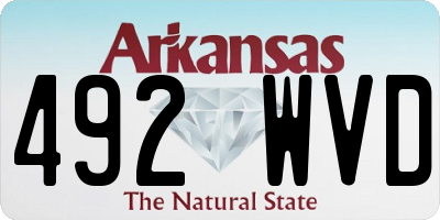 AR license plate 492WVD