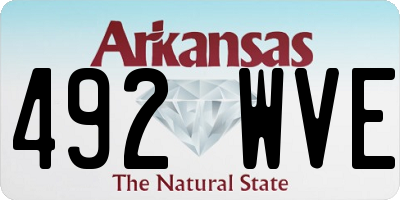 AR license plate 492WVE