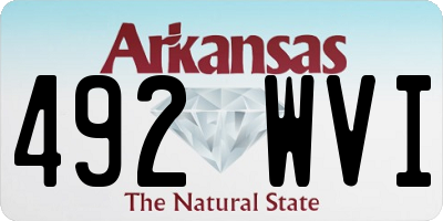 AR license plate 492WVI