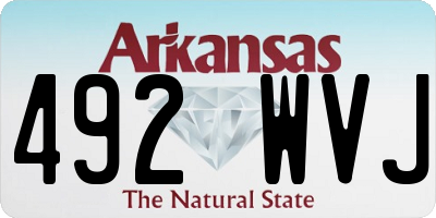 AR license plate 492WVJ