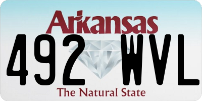 AR license plate 492WVL