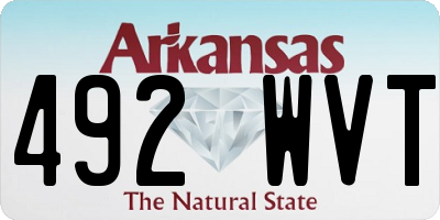 AR license plate 492WVT