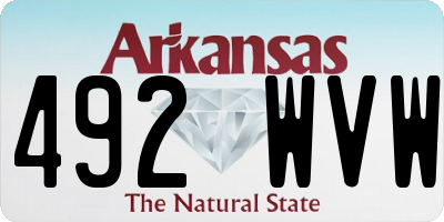 AR license plate 492WVW