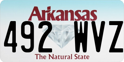 AR license plate 492WVZ
