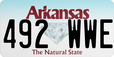 AR license plate 492WWE