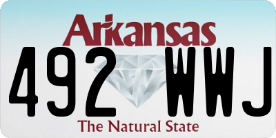 AR license plate 492WWJ