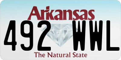 AR license plate 492WWL