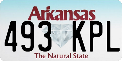 AR license plate 493KPL